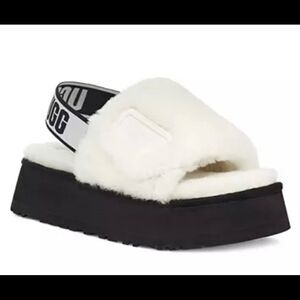 UGG Disco Slide Fur Sandals Platform